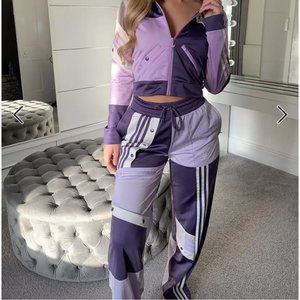 NWT NEW adidas Originals x Danielle Cathari track bottoms in purple